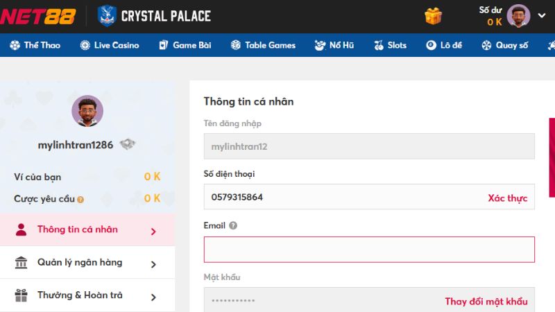 So sánh việc yêu cầu các thông tin của 2 nhà cái